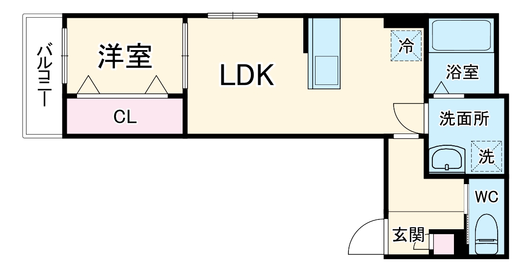 Crecia一宮Ⅱの間取り