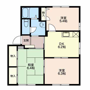 サンヴィレッジ西桜木Bの間取り