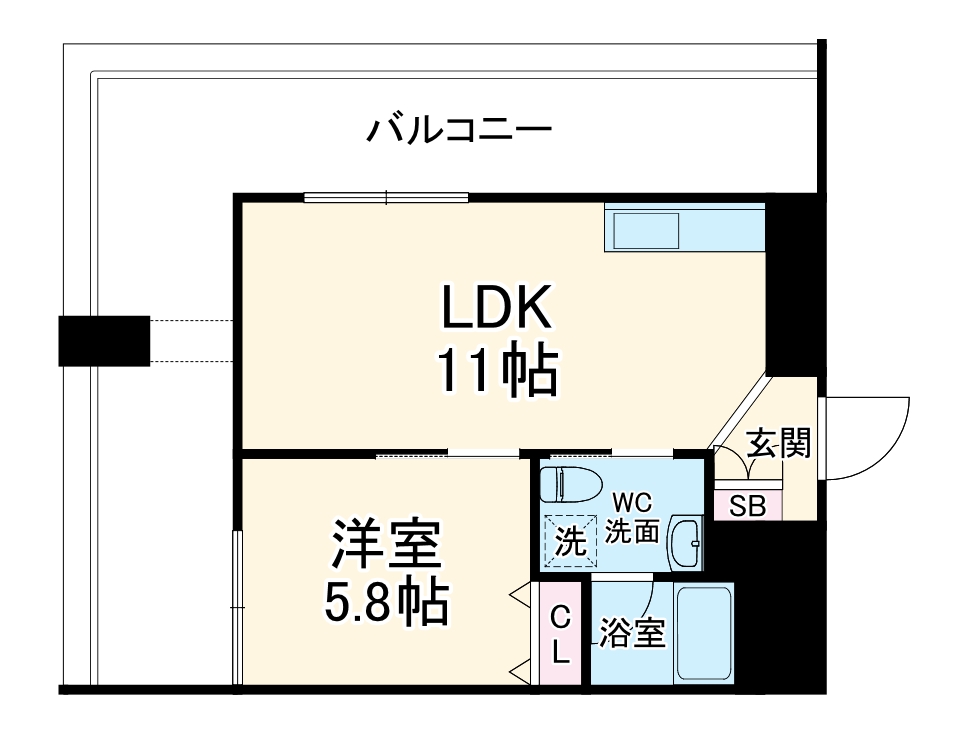 朝日プラザ天満橋の間取り