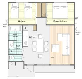 OCEANS TOWNの間取り