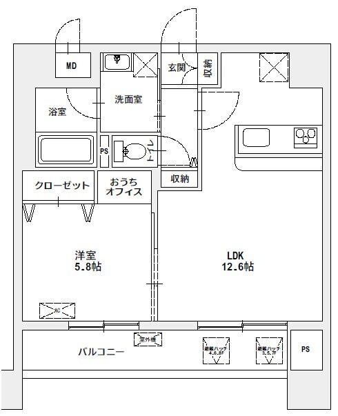 MAJESTIC千葉みなとの間取り