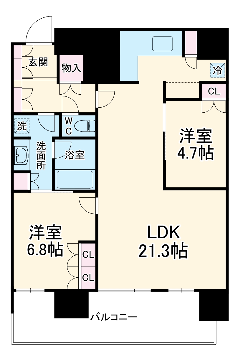 パークシティ武蔵小杉ステーションフォレストタワーの間取り
