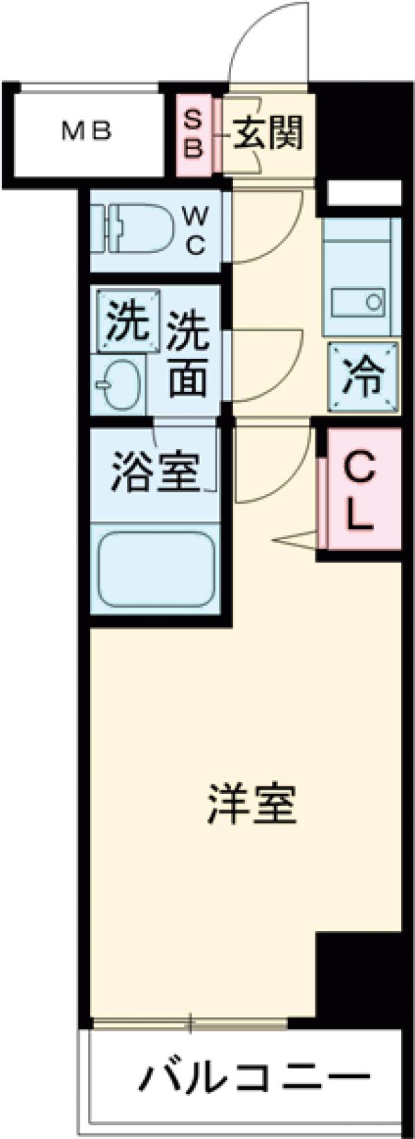 クレヴィスタお花茶屋の間取り