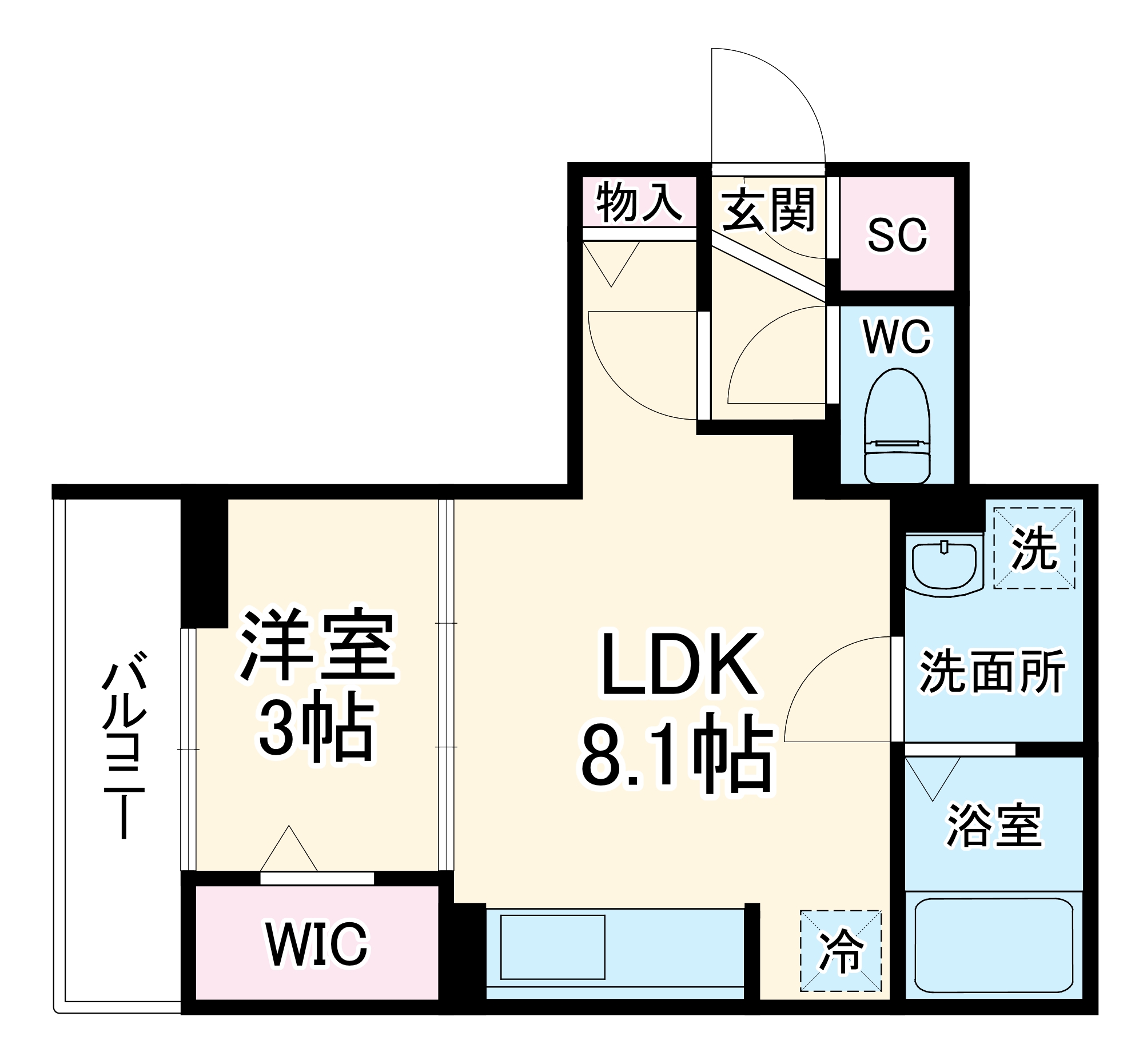 D Paina 宿河原七丁目の間取り
