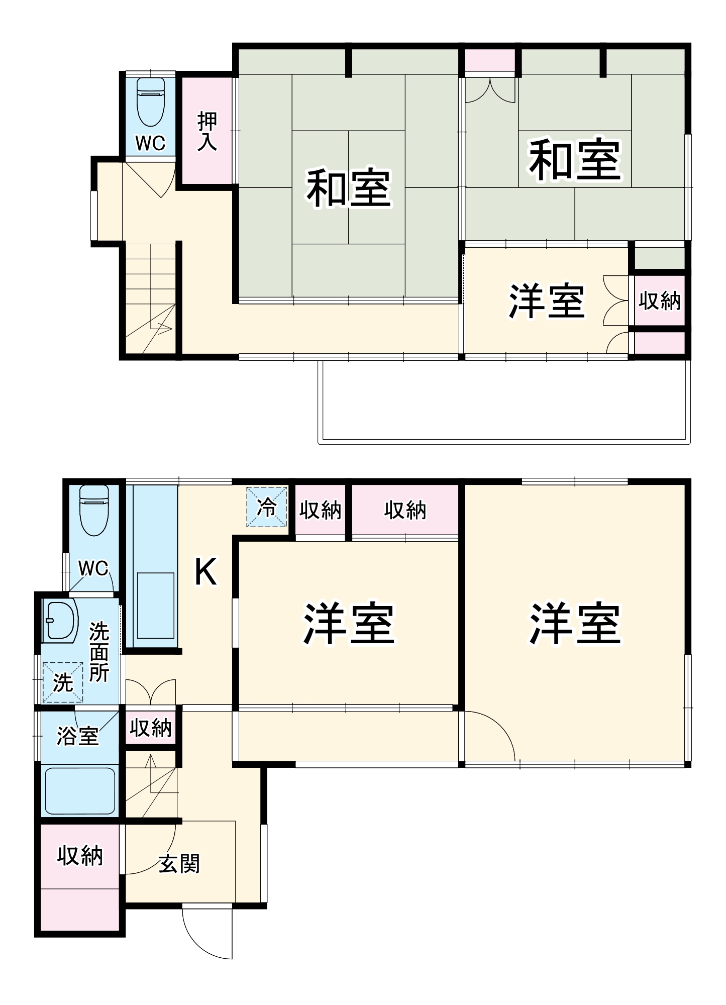 山梨県甲府市大手1丁目の間取り