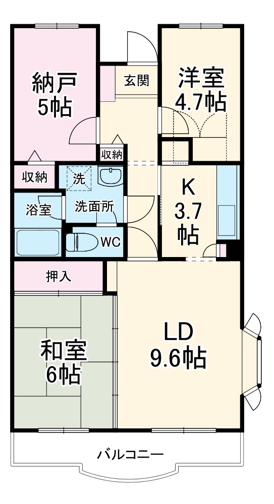 ベルドミール鶴川の間取り