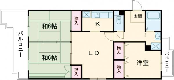エホー北山の間取り