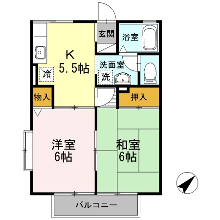 ファミールSAITO Aの間取り