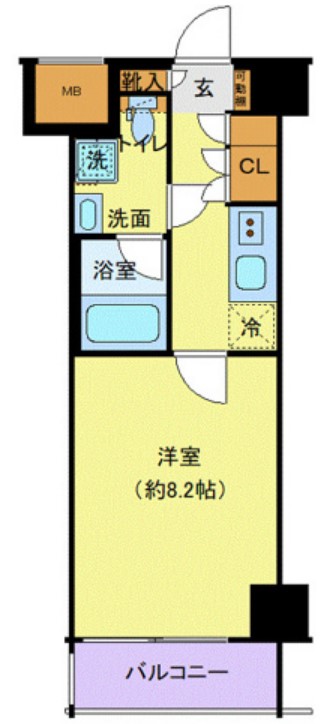 大森西の完工年月(2015年6月)築の賃貸マンションの間取り