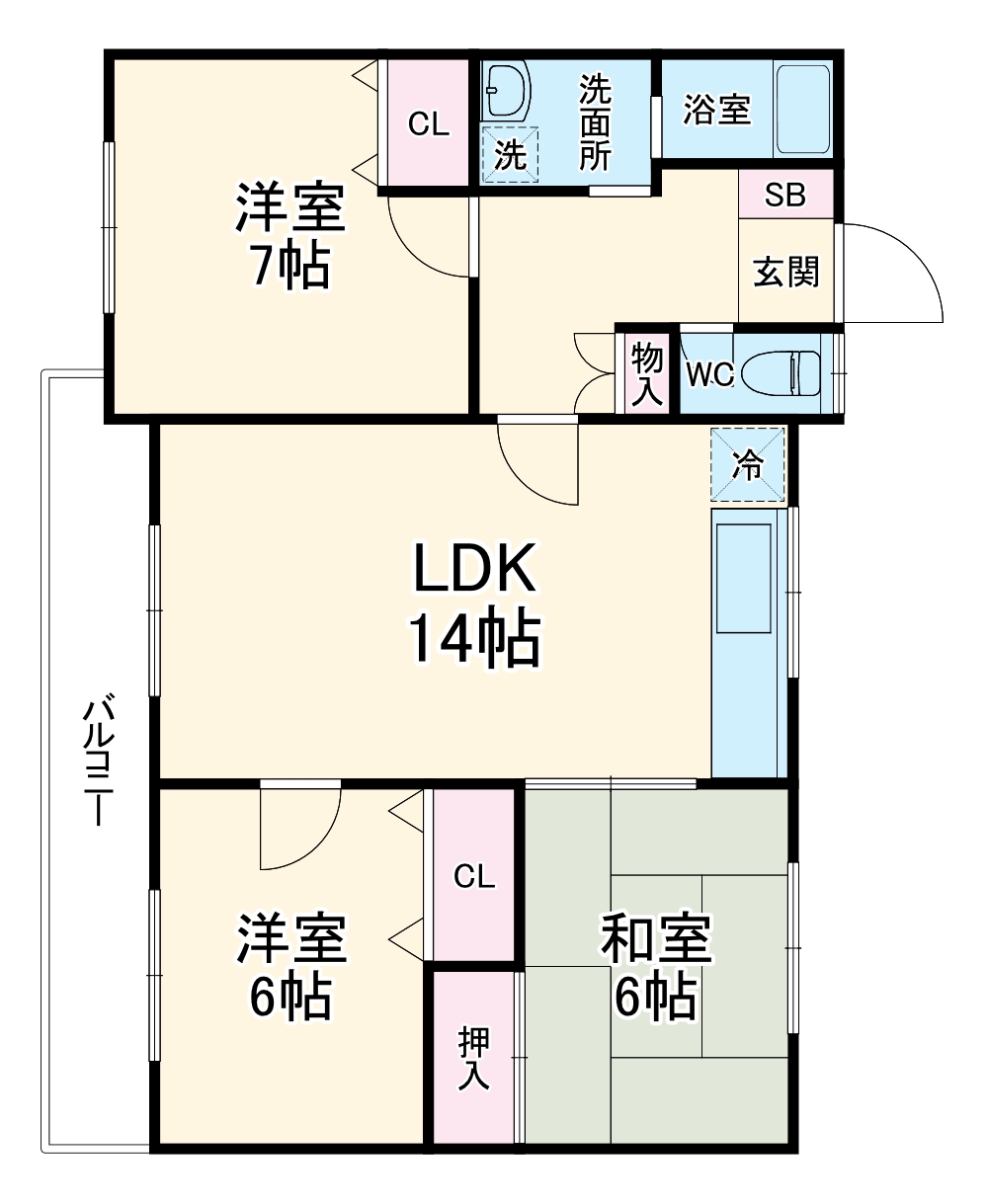 サンホートラーズの間取り