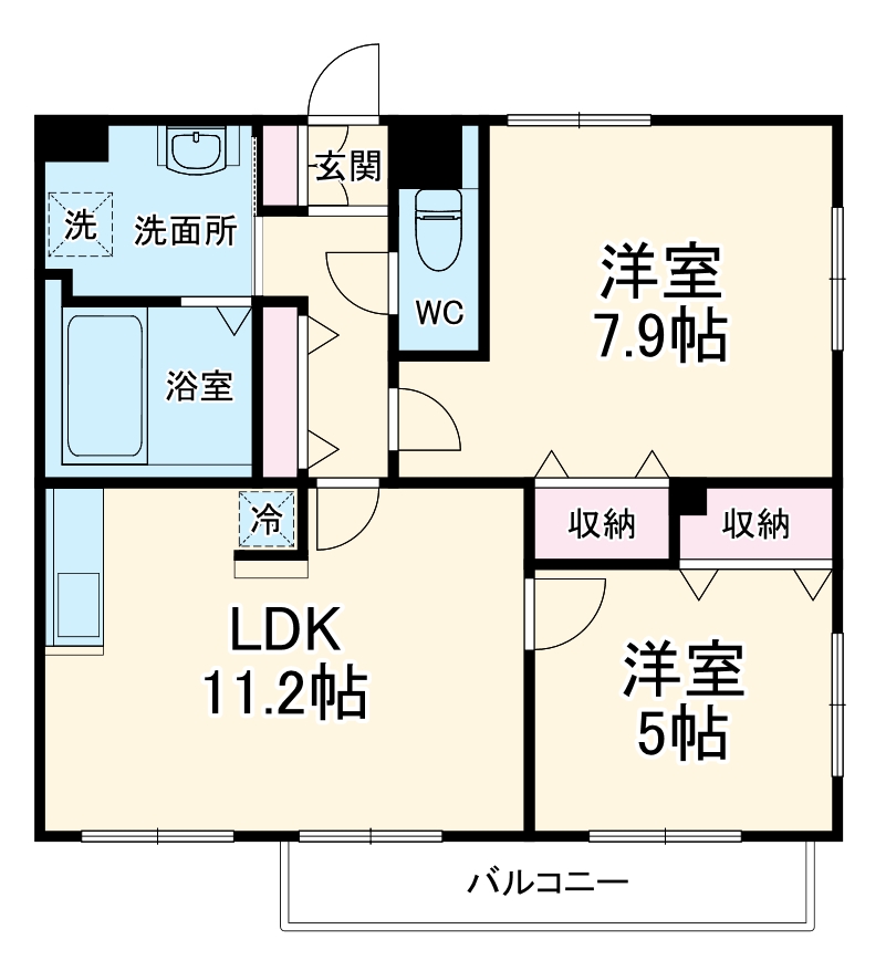 Hill’s Kの間取り