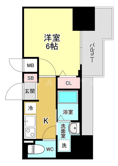 Dimus新大阪の間取り