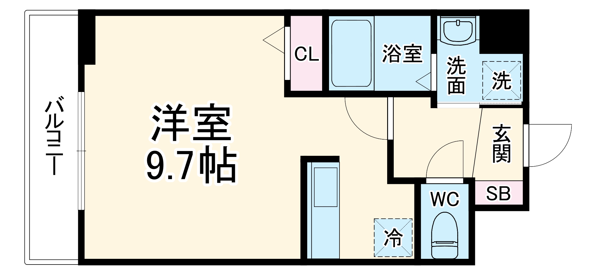 スワンズ京都大将軍の間取り
