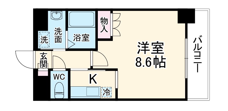 エスリード烏丸五条駅前の間取り