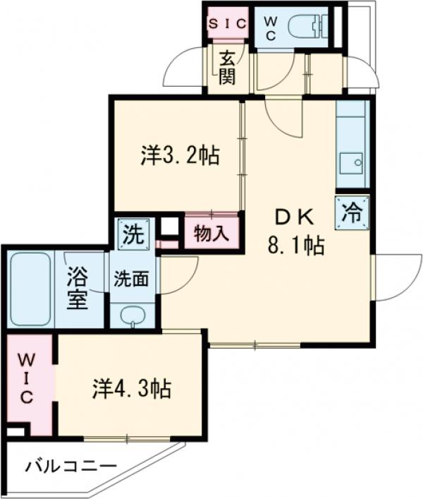 ルミーク本町イーストの間取り