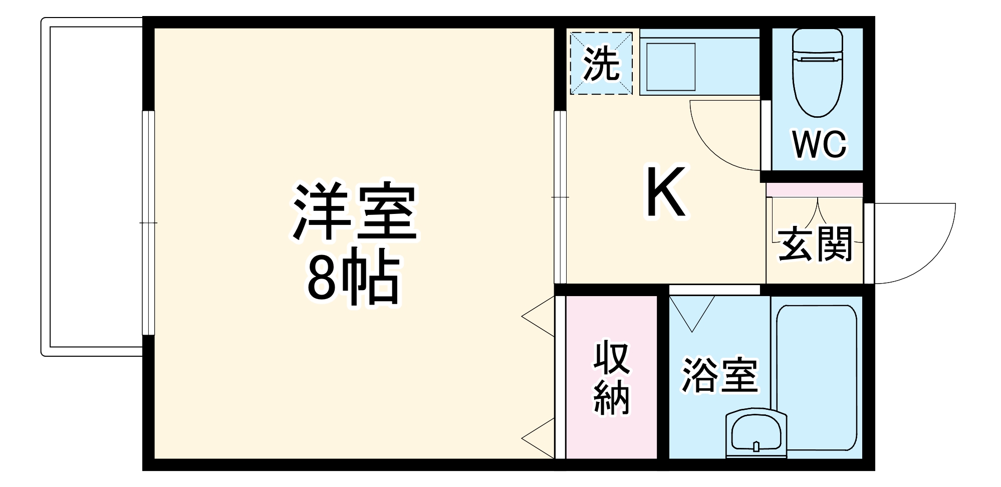 カレッタSの間取り