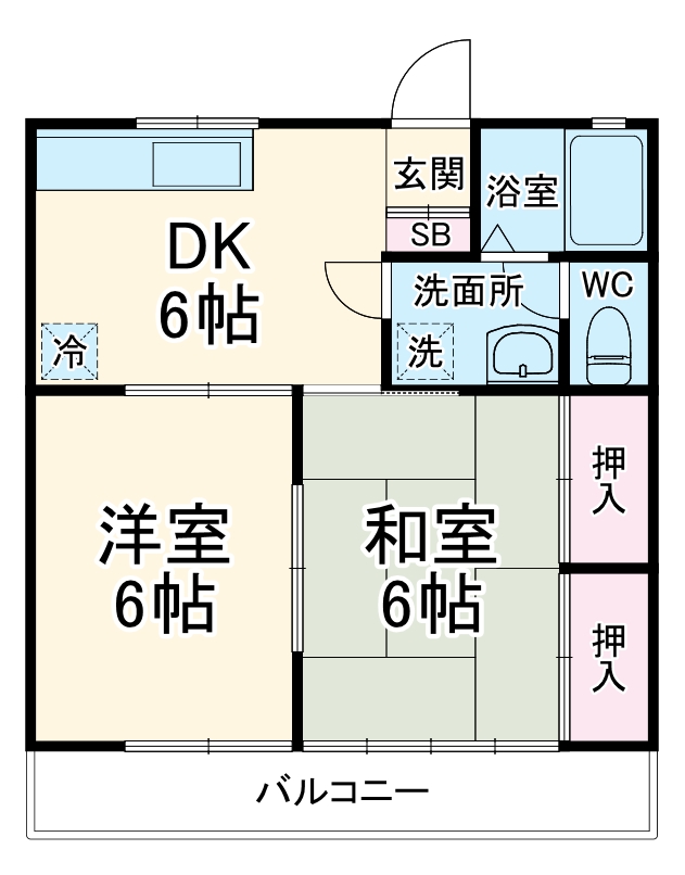 ジュネスセキネの間取り