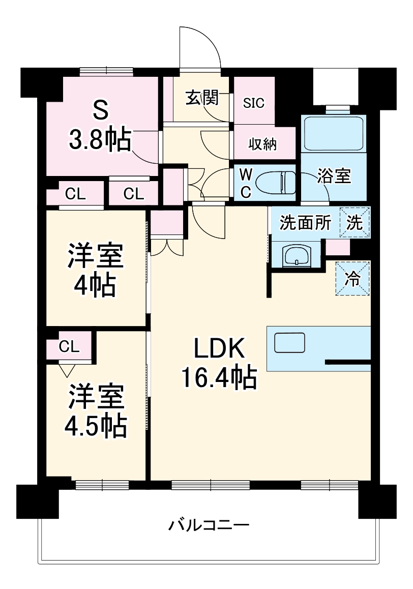 LUXENA+PAWS藤沢の間取り