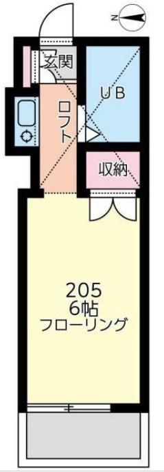 レオパレスコスモ川崎の間取り