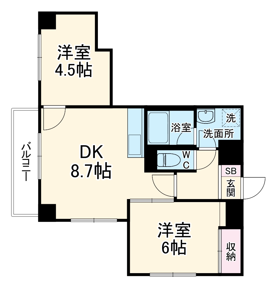 ウィスタリア山手の間取り