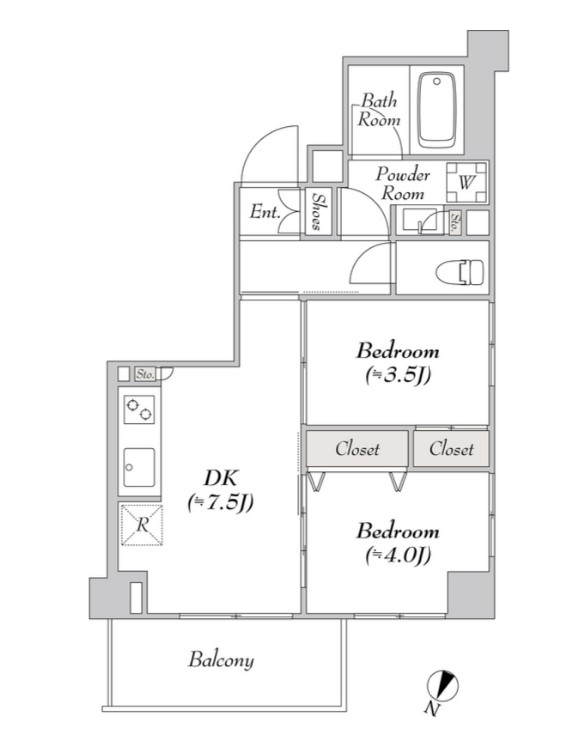 ルミーク本町ウェストの間取り