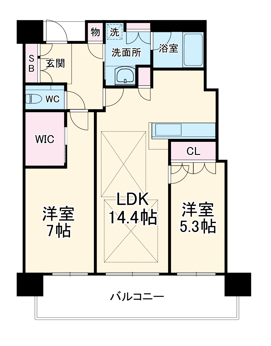 ザ・パークハウス中之島タワーの間取り