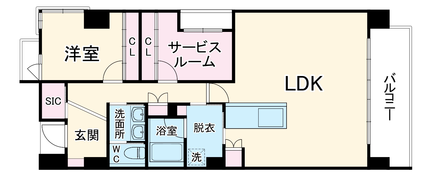 magnifique kitasakiurazukaの間取り