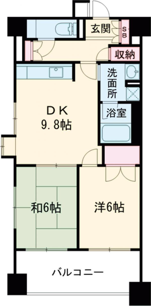 パークハウス新中野ディーセントの間取り
