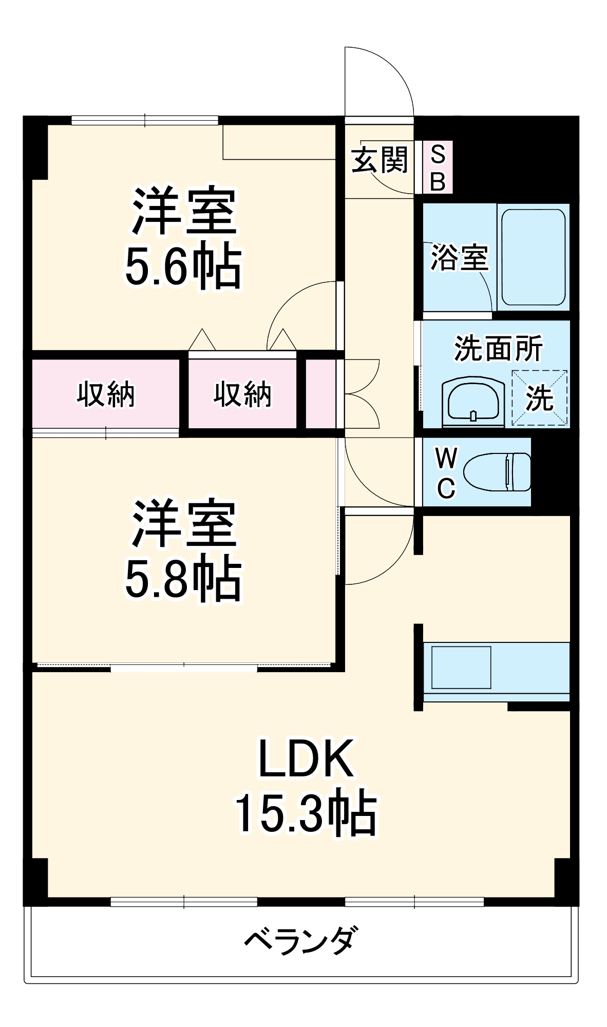 オーチャードの間取り