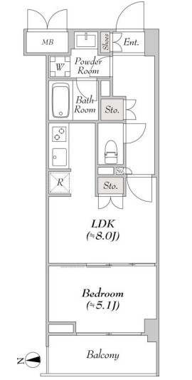 ミリアレジデンス大岡山の間取り