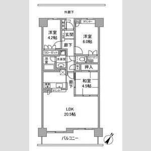 パークシティ江南四番街の間取り