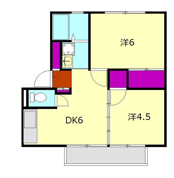 アーバン成田の間取り