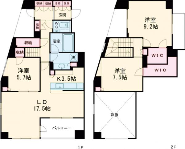 クラッシイハウス浜田山の間取り