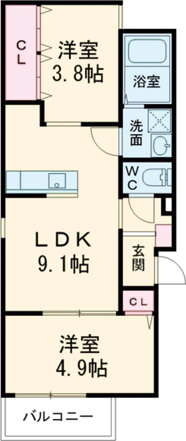 Hale Lea笹原の間取り