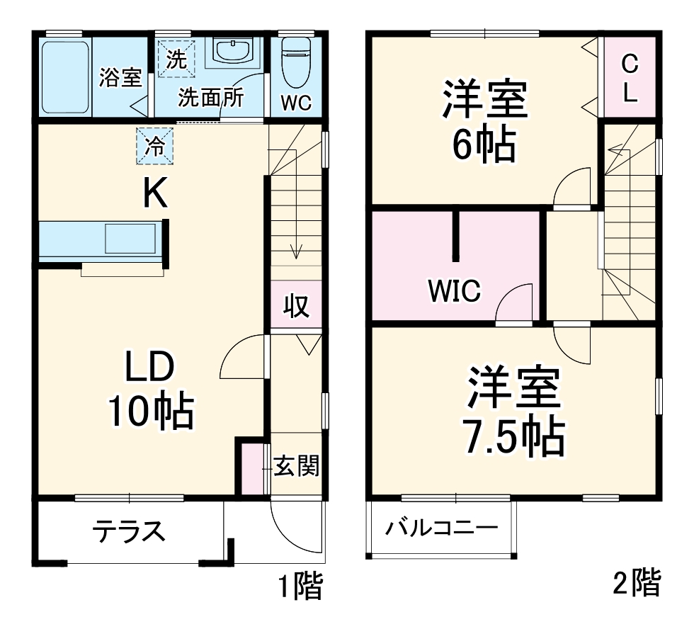 クイーンズヒルC棟の間取り
