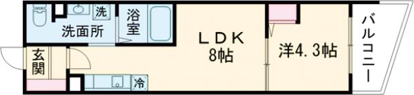 Ｊブラン西新井・202号室の間取り