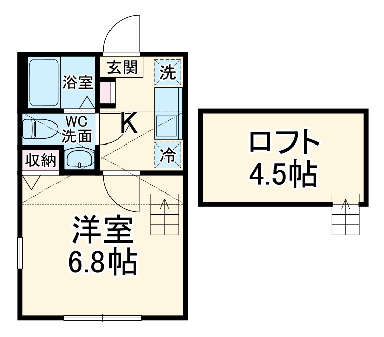 アミスタ生田の間取り