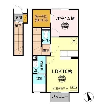 シェリール蔵前Bの間取り