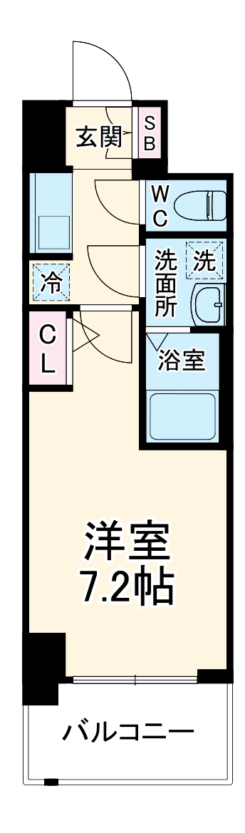 S-RESIDENCE大和田alineの間取り
