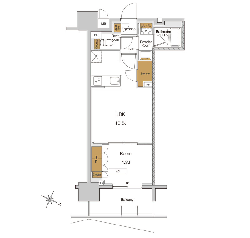 RJRプレシア東十条ガーデンの間取り