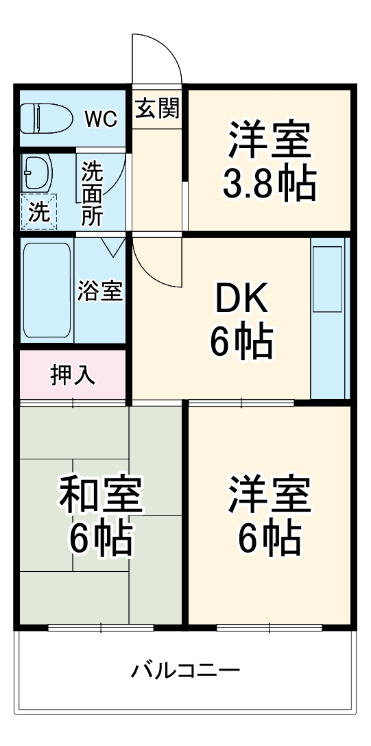 シャルルみずほの間取り