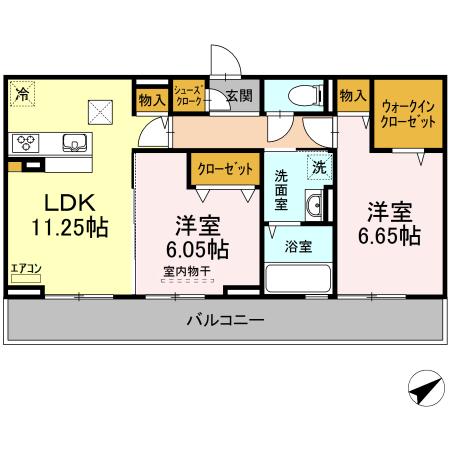 イグレット 1番館の間取り