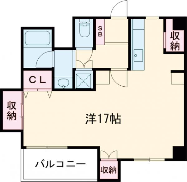 サンハイツ八幡山の間取り