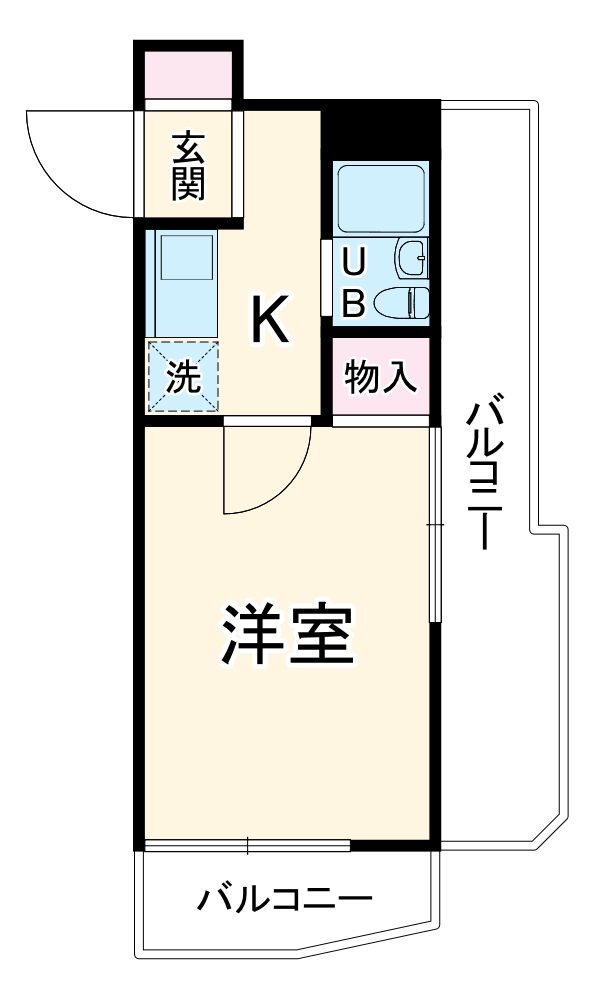 スカイコート白楽第2の間取り