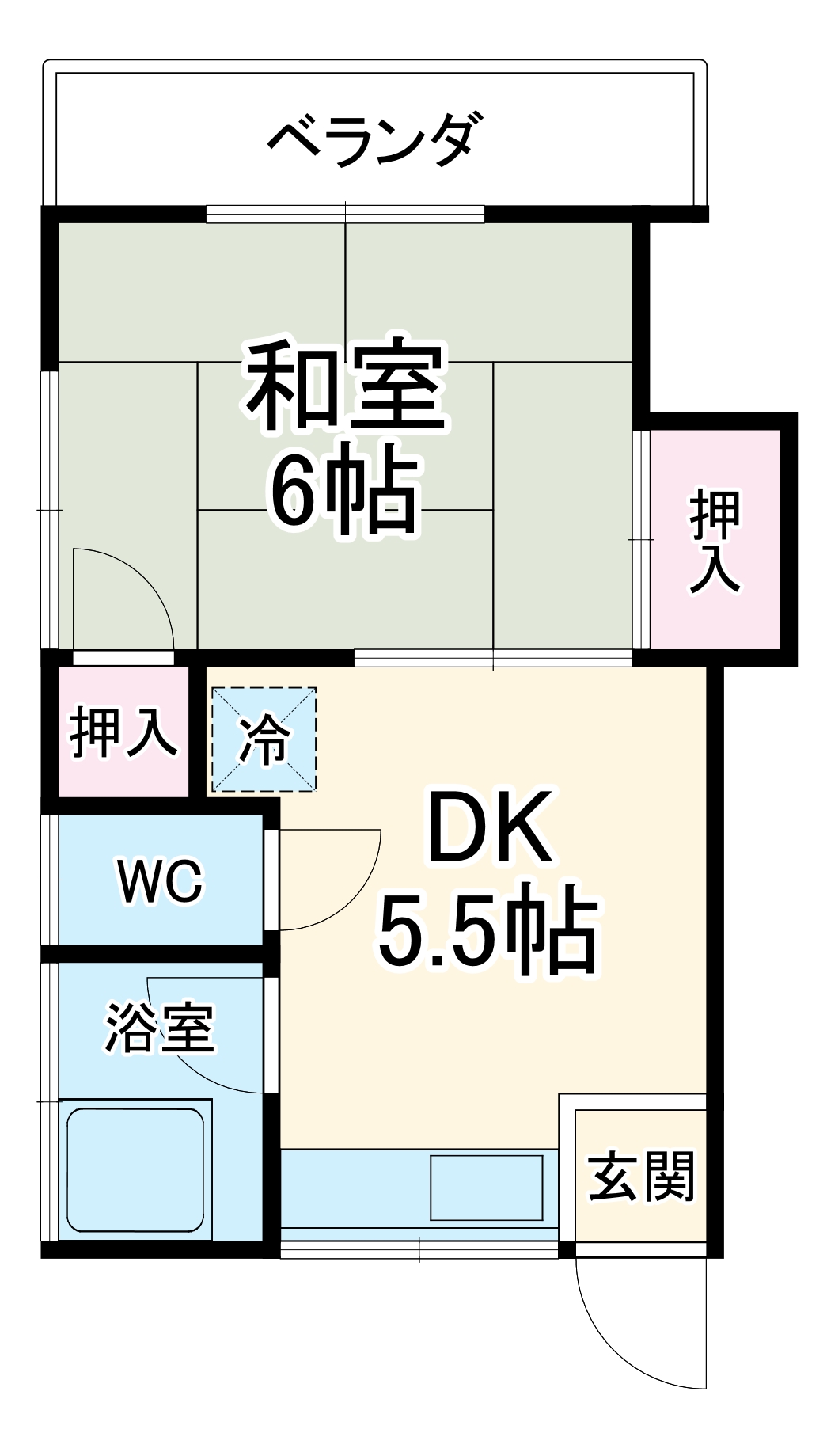 ハイツ神明台の間取り