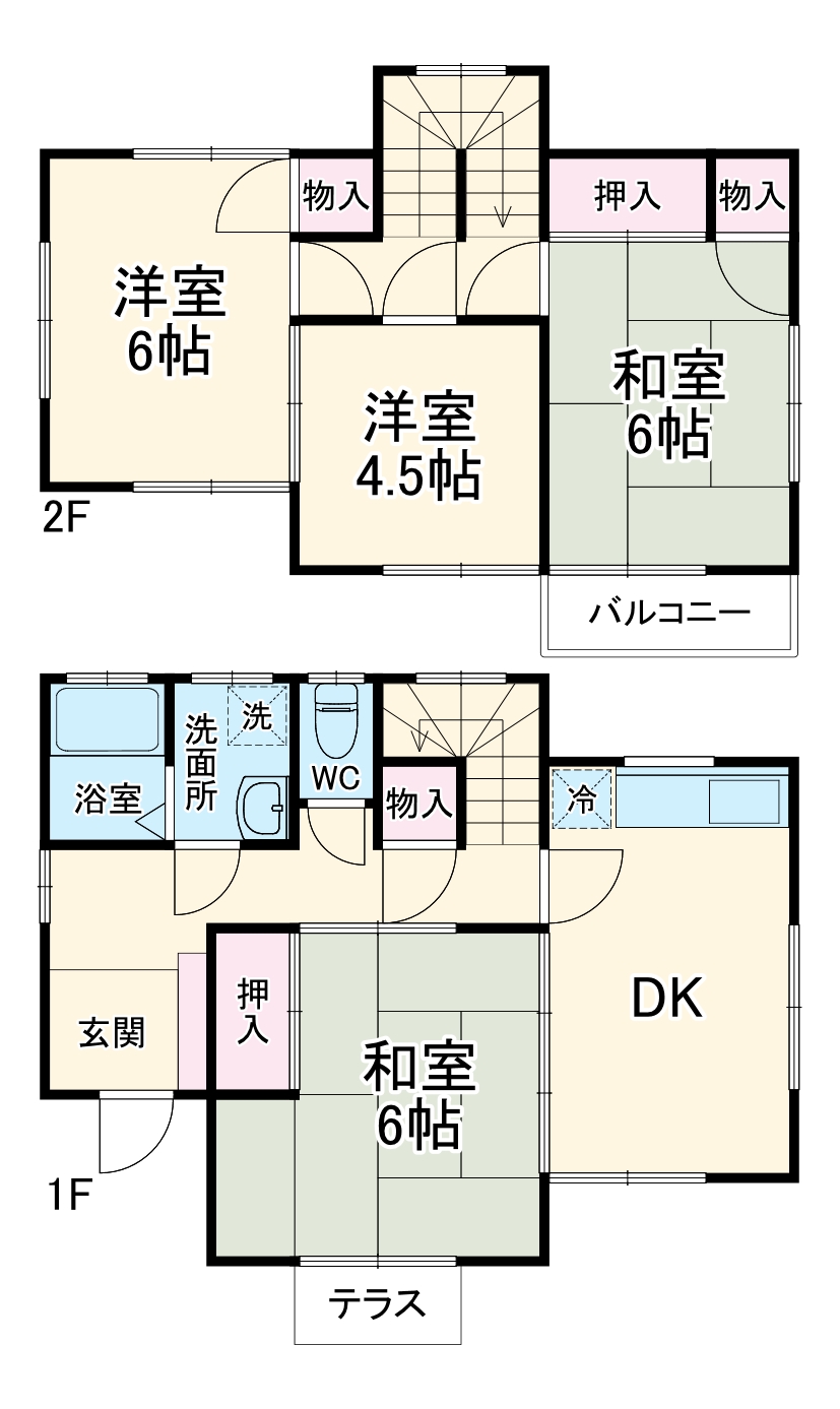 用田貸家の間取り