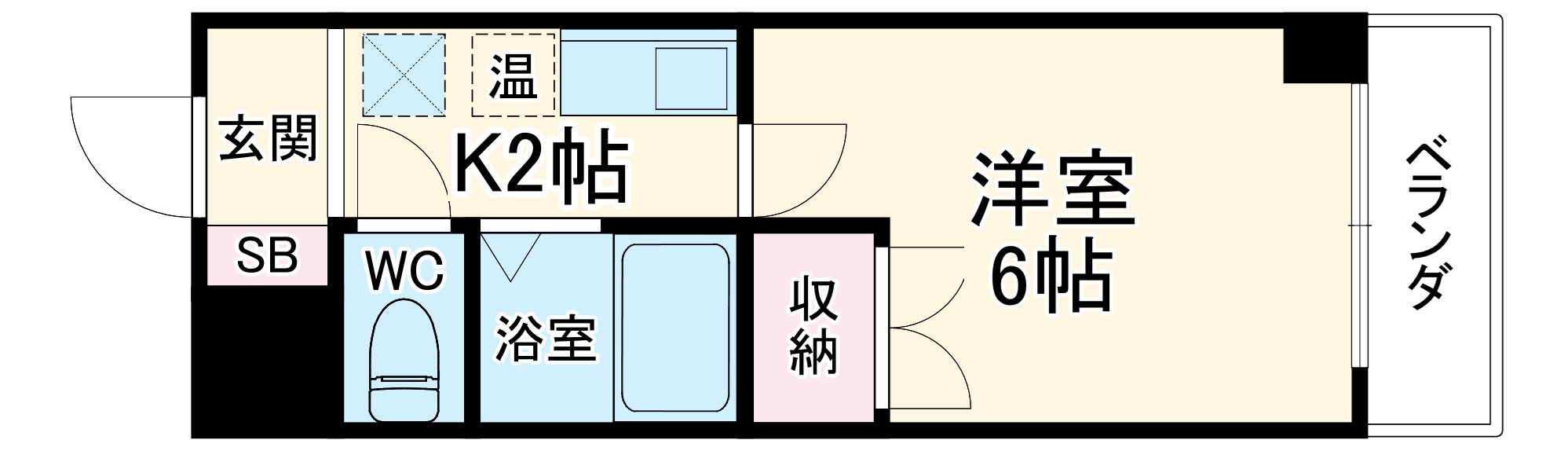 ハイツ亀島の間取り