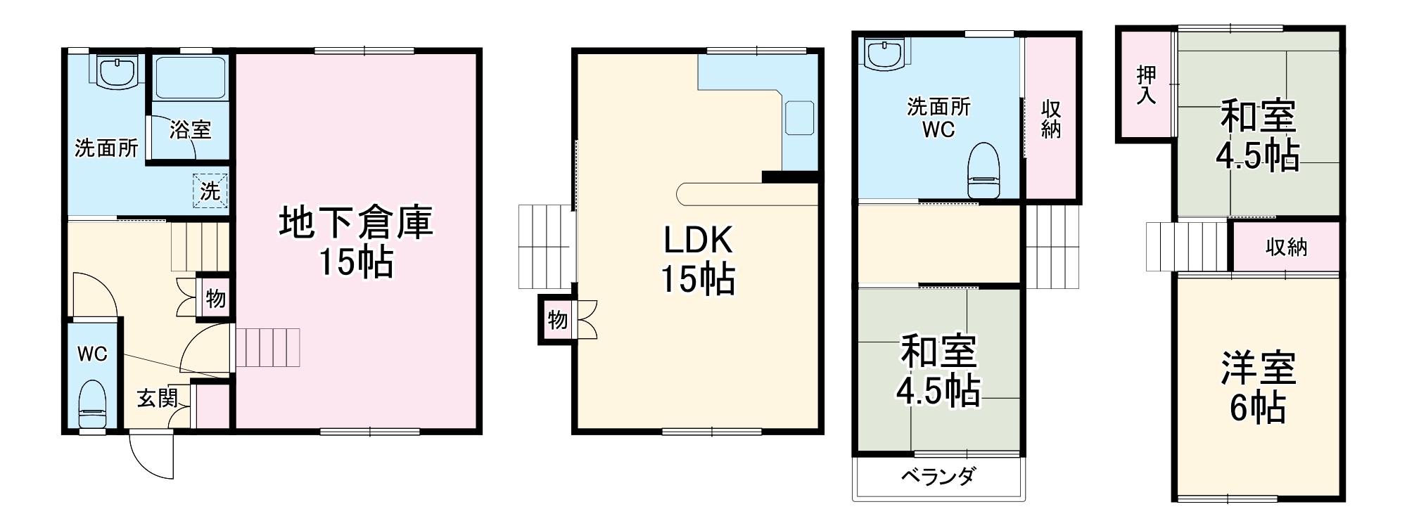 NメゾネットⅡの間取り
