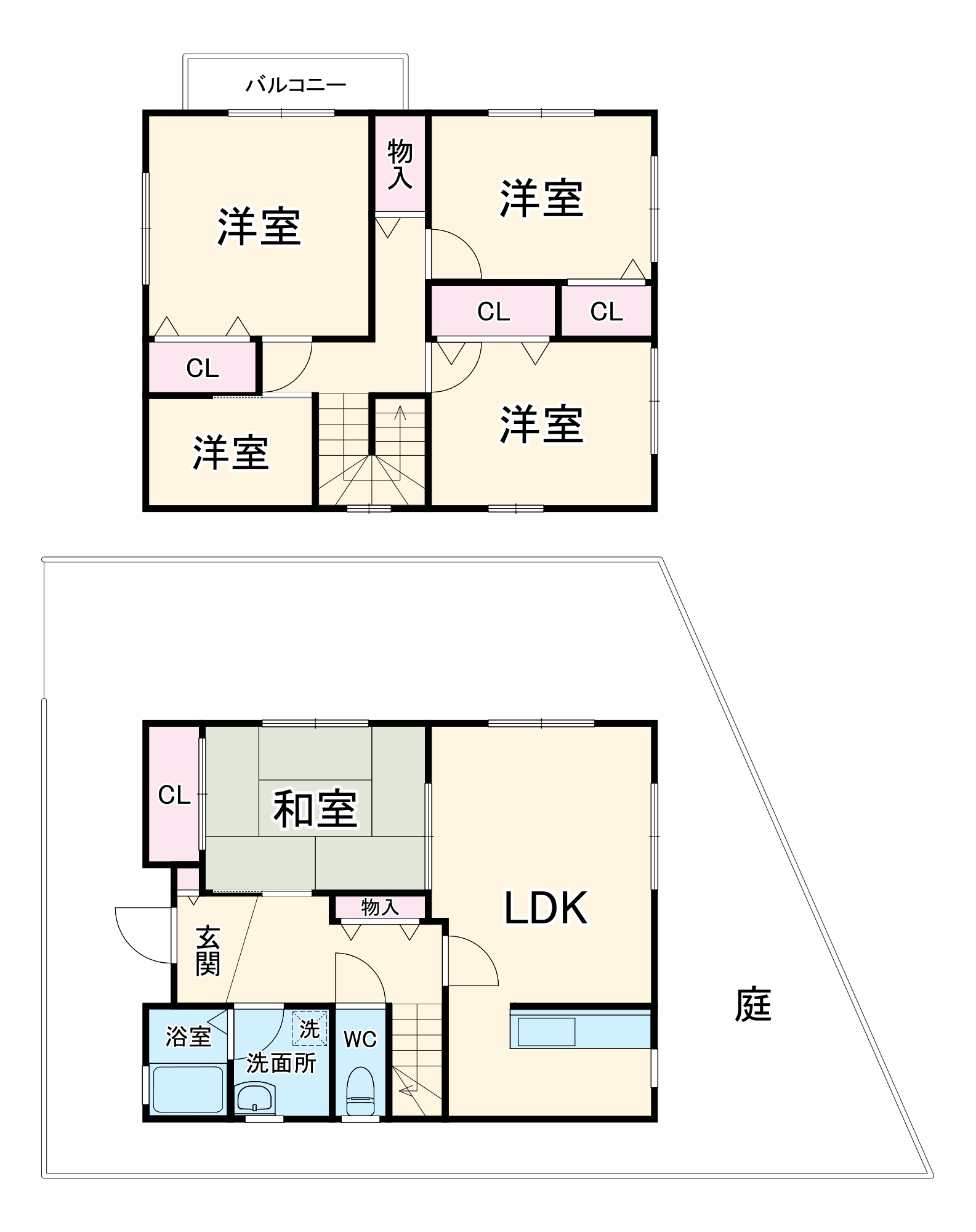 東豊中1丁目戸建の間取り