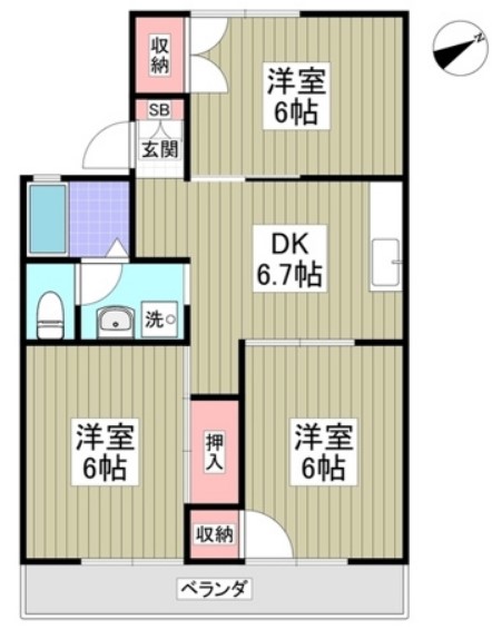 コンフォートあさかの間取り